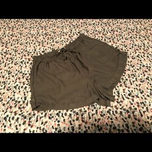 Abercrombie and Fitch green shorts. Size Large.